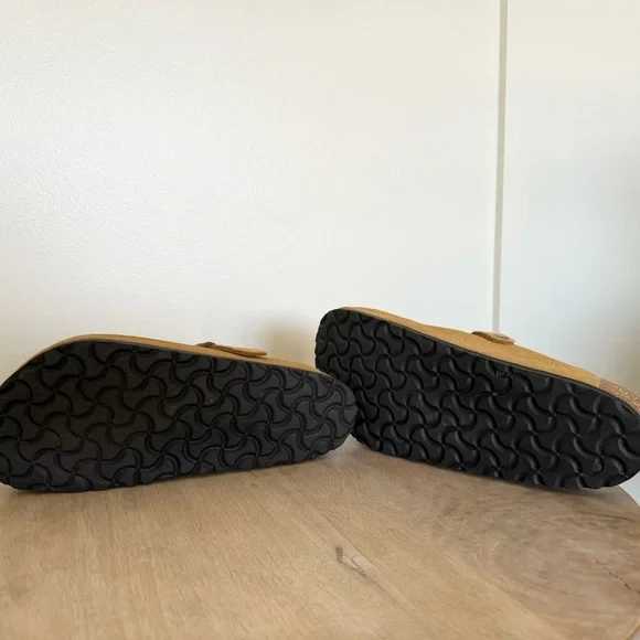 Birkenstock Boston Suede Embossed Cork Brown Women's Size 7-7.5 EU 38 - Picture 10 of 12